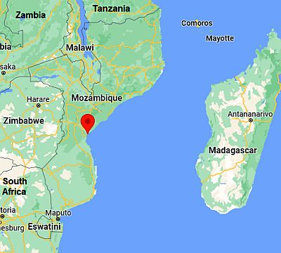 Beira, ubicación en el mapa