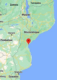 Beira, ubicación en el mapa
