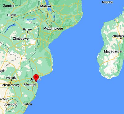 Maputo, ubicación en el mapa