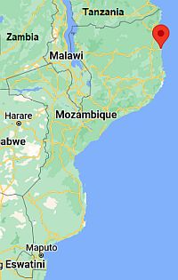 Pemba, ubicación en el mapa
