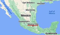 Ciudad De México, ubicación en el mapa
