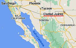 Ciudad Juárez, ubicación en el mapa
