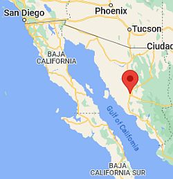 Hermosillo, ubicación en el mapa