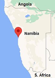 Swakopmund, ubicación en el mapa