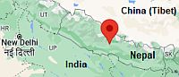 Pokhara, ubicación en el mapa