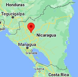 Jinotega, ubicación en el mapa