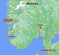 Bergen, ubicación en el mapa