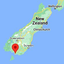 Invercargill, ubicación en el mapa