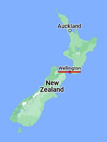 Wellington, ubicación en el mapa