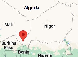 Niamey, ubicación en el mapa