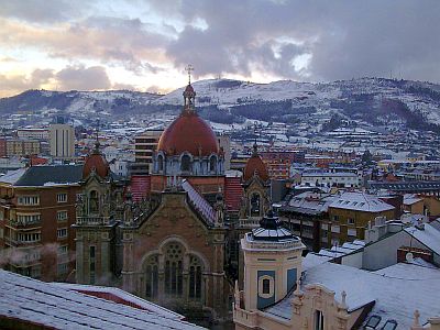 Oviedo bajo la nieve