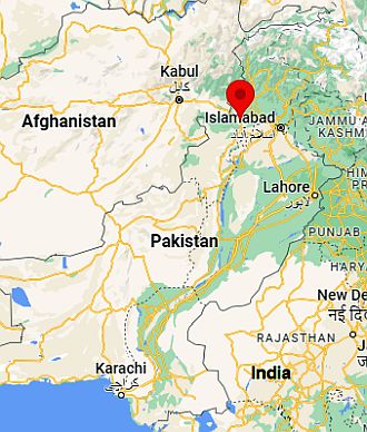 Peshawar, ubicación en el mapa