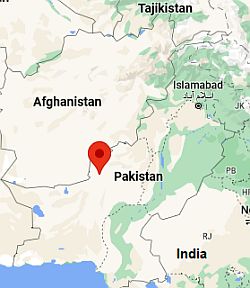 Quetta, ubicación en el mapa