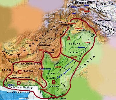 Llanuras y colinas en Pakistan