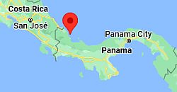 Bocas Town, ubicación en el mapa