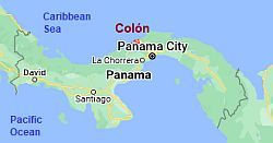 Colón, ubicación en el mapa