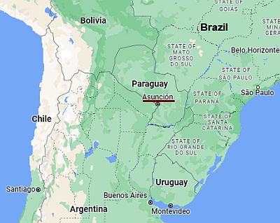 Asunción, ubicación en el mapa