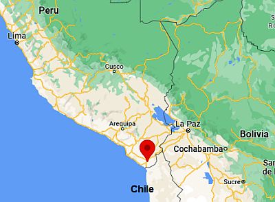 Tacna, ubicación en el mapa