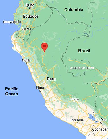 Tarapoto, ubicación en el mapa