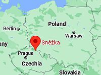 Sniezka, ubicación en el mapa