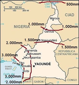 Precipitaciones en Camerún