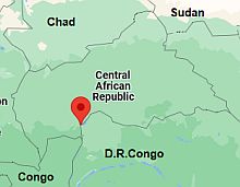 Bangui, ubicación en el mapa
