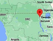 Goma, ubicación en el mapa