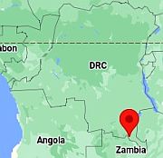Lubumbashi, ubicación en el mapa