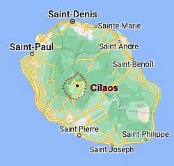 Cilaos, ubicación en el mapa