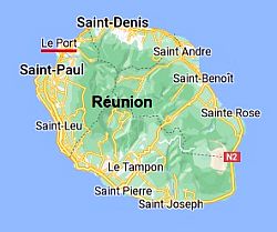Le Port, ubicación en el mapa