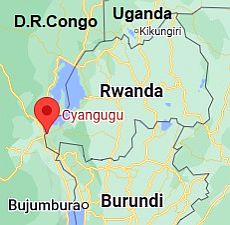 Cyangugu, ubicación en el mapa