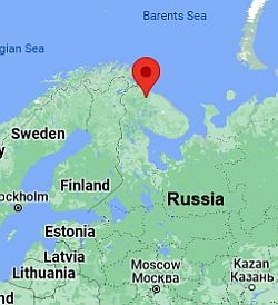 Múrmansk, ubicación en el mapa