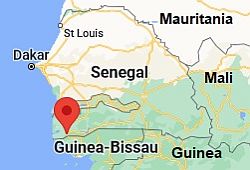 Ziguinchor, ubicación en el mapa