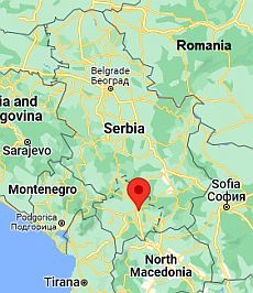 Pristina, ubicación en el mapa