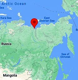 Tiksi, ubicación en el mapa