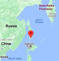 Yuzhno-Sajalinsk, ubicación en el mapa