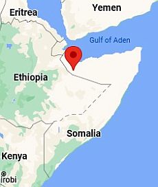 Hargeisa, ubicación en el mapa