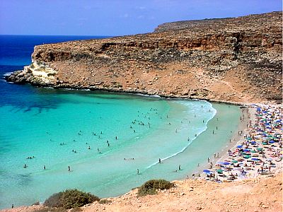 Playa de los conejos, Lampedusa