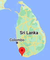 Galle, ubicación en el mapa