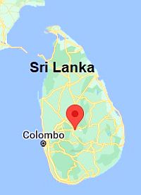 Kandy, ubicación en el mapa
