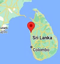 Puttalam, ubicación en el mapa