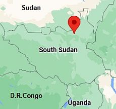 Malakal, ubicación en el mapa