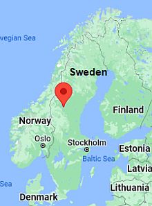 Östersund, ubicación en el mapa