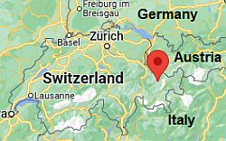 Davos, ubicación en el mapa