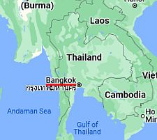 Bangkok, ubicación en el mapa