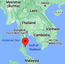 Ko Samui, ubicación en el mapa
