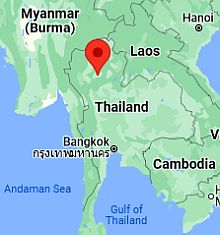 Lampang, ubicación en el mapa