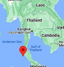 Phuket, ubicación en el mapa