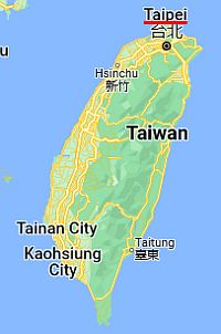 Taipei, ubicación en el mapa