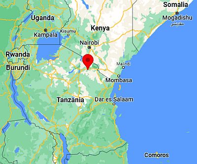 Arusha, ubicación en el mapa